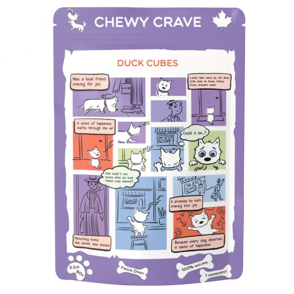 Chewy Crave Duck Cubes 90g