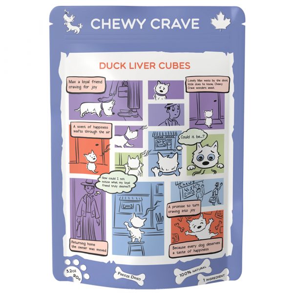 Chewy Crave Beef Liver Cubes 90g