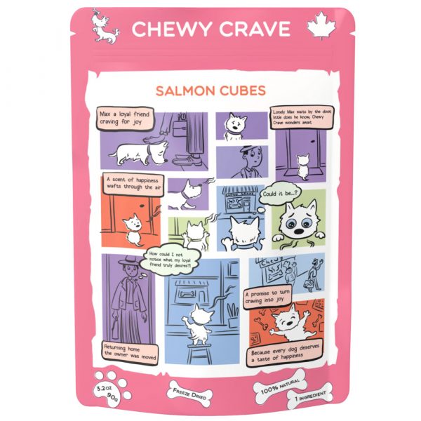 Chewy Crave Salmon Cubes 90g