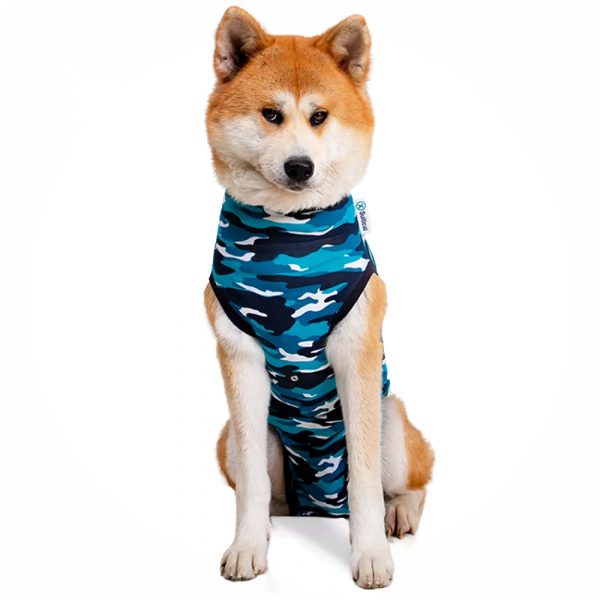 Suitical Recovery Suit - Dog - Blue Camo M+