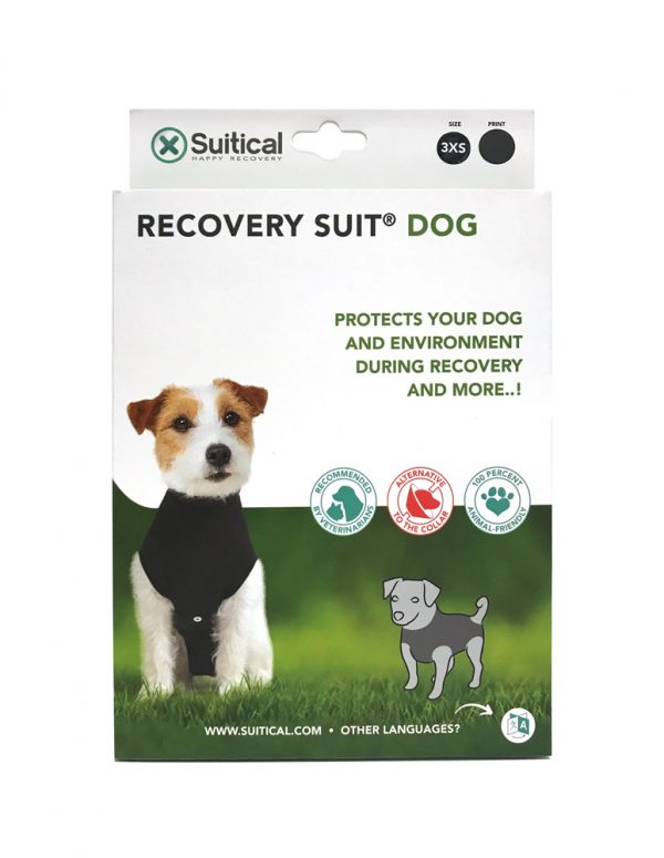 Suitical Recovery Suit - Dog - Black 3XS - Image 2