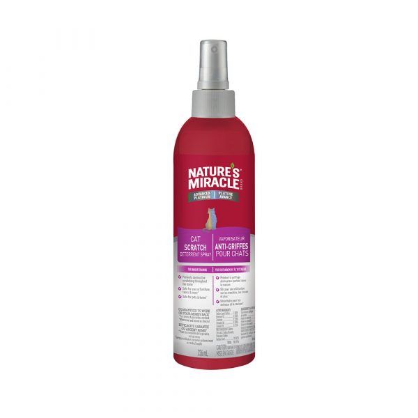 NATURE'S MIRACLE ADVANCED PLAT CAT NO SCRATCH SPRAY 8 oz