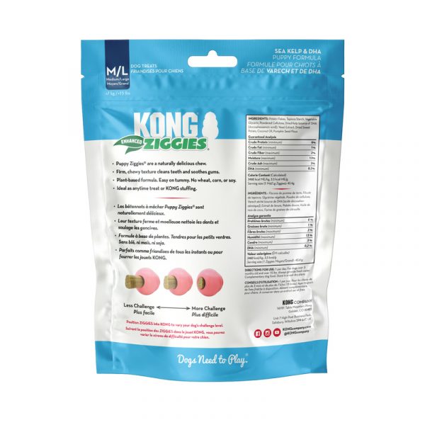 KONG Ziggies Enhanced Puppy Md/Lg 8oz - Image 2