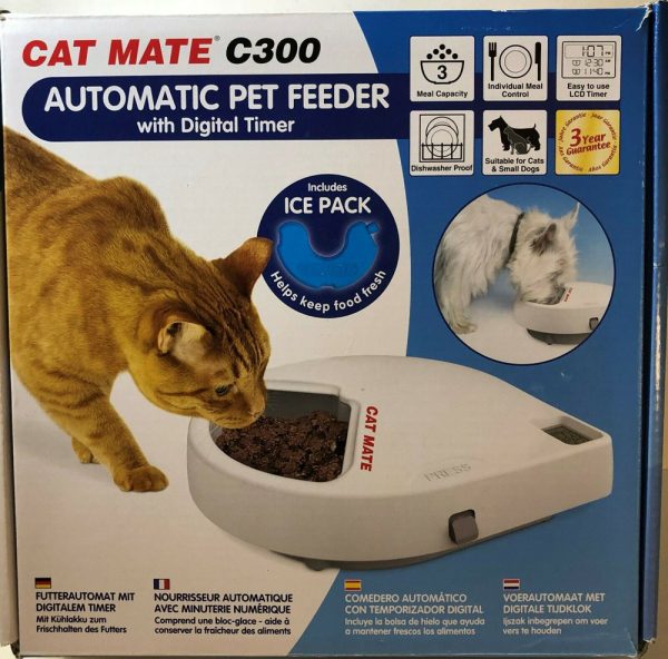 CAT MATE C300 3 Meal Auto Pet Feeder w/Digital Timer - Image 4