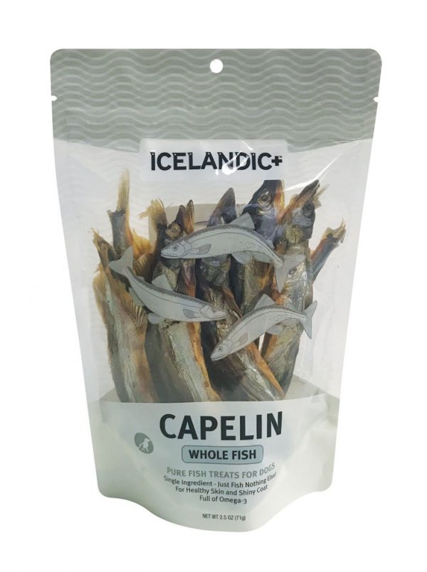 ICELANDIC+ Fish Treat Capelin Whole Fish & Pieces 2.5 oz