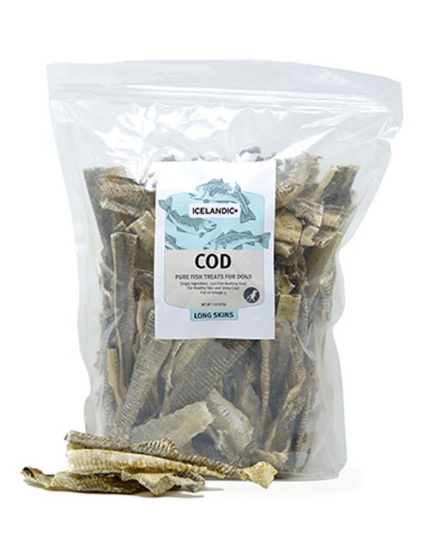 ICELANDIC+ Cod Skin Strips 1-lb