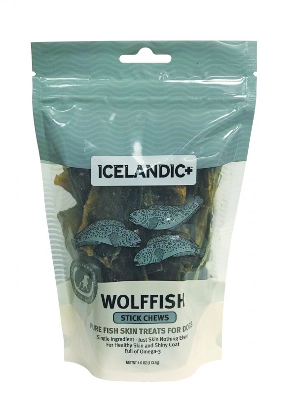 ICELANDIC+ Fish Treat Wolffish Skin Stick Chews 3.0 oz - Image 2