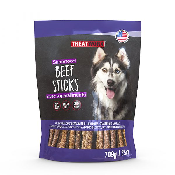 TREATWORX Steakhouse Beef Sticks with Superfoods 709g