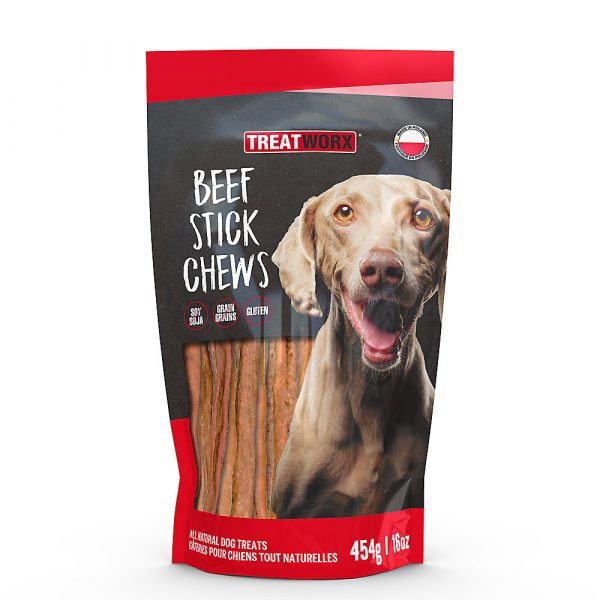 TREATWORX Beef Stick Chews 454g