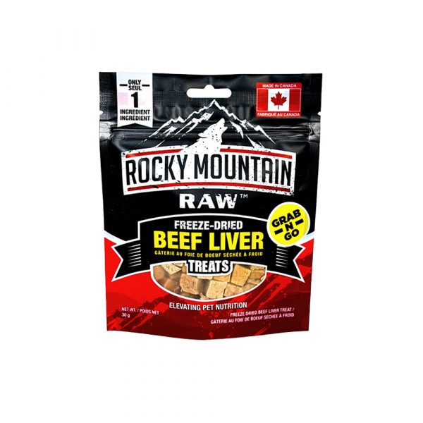 ROCKY MOUNTAIN RAW FD Grab'n'Go Beef Liver Treats 30g