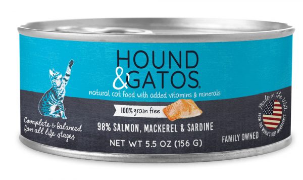 HOUND & GATOS Cat Salmon/Mackerel/Sardine - 5.5oz (24)