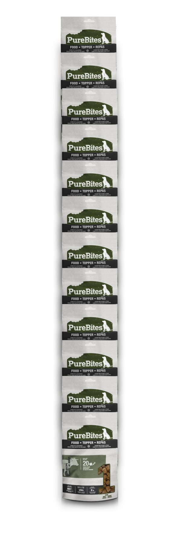 PUREBITES Dog Beef Recipe Food/Topper Mid-85g CS (12)