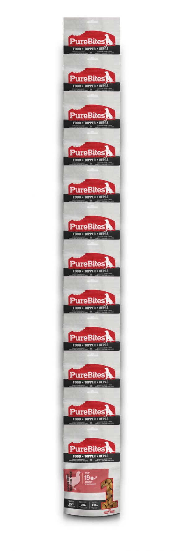 PUREBITES Dog Chicken Recipe Food/Topper Value-283g CS (12)