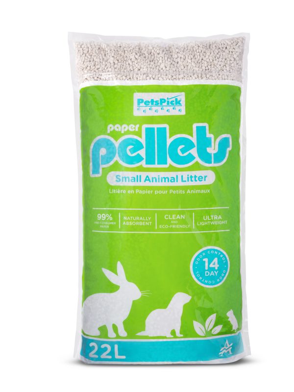 PET'S PICK Paper Pellet Bedding 22L