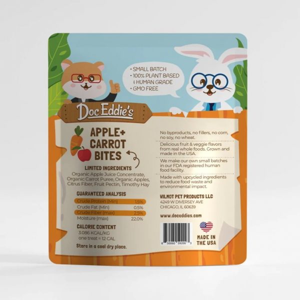 DOC EDDIES Fruit + Veggie Treats - Apples & Carrots 75g - Image 2