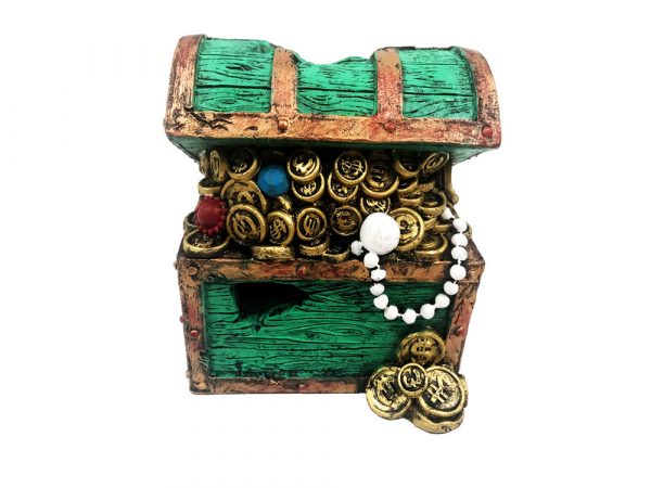 AQUA-FIT Green Treasure Box 3.5x3.5x4.25"