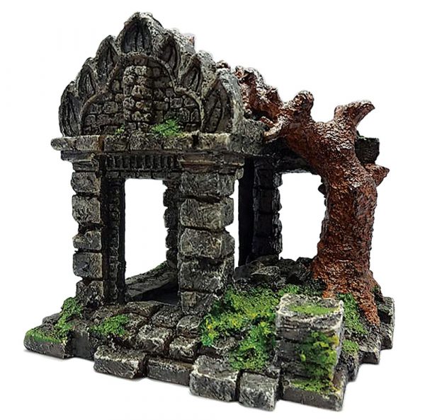 AQUA-FIT Polyresin Medevil Arch with Tree 5.5x5x5in