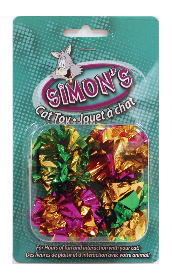 SIMONS Crinkle Balls 4/Pk