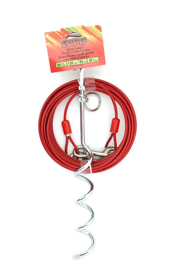 TUFF 30ft Tie-Out Stake and Cable Combo - Image 2