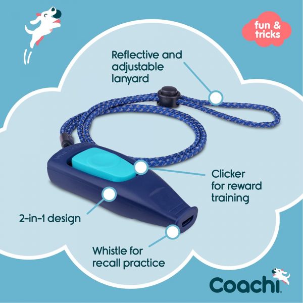 COACHI Whizzclick Navy Light Blue Button - Image 3