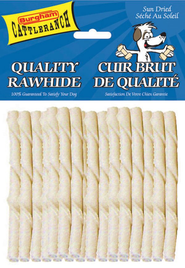 BURGHAM Packaged Rawhide Stick 25pk 5in