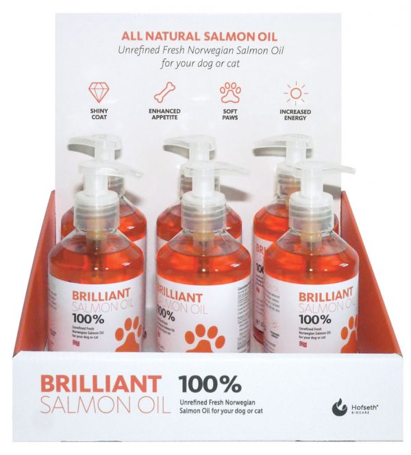 BRILLIANT Salmon Oil 300ml Counter Display - 6pcs