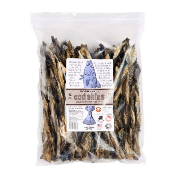 POLKADOG Cod Skin Jerky Bulk 2 lb