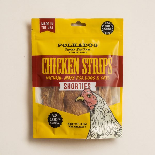 POLKADOG Chicken Strip Jerky Shorties - 3oz