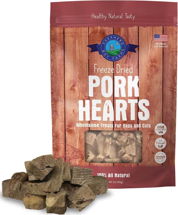 SHEPHERD BOY FARM FD Pork Hearts 8oz