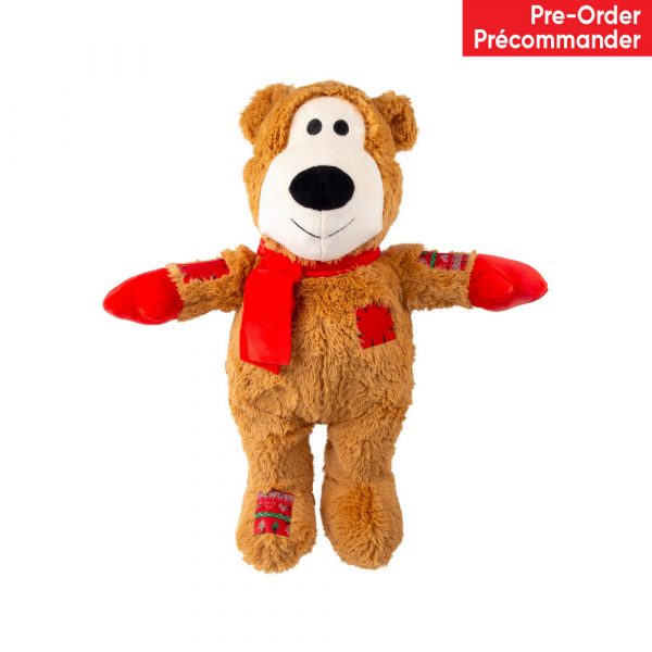 KONG Holiday Wild Knots Jumbo Bear Assorted XL (2)