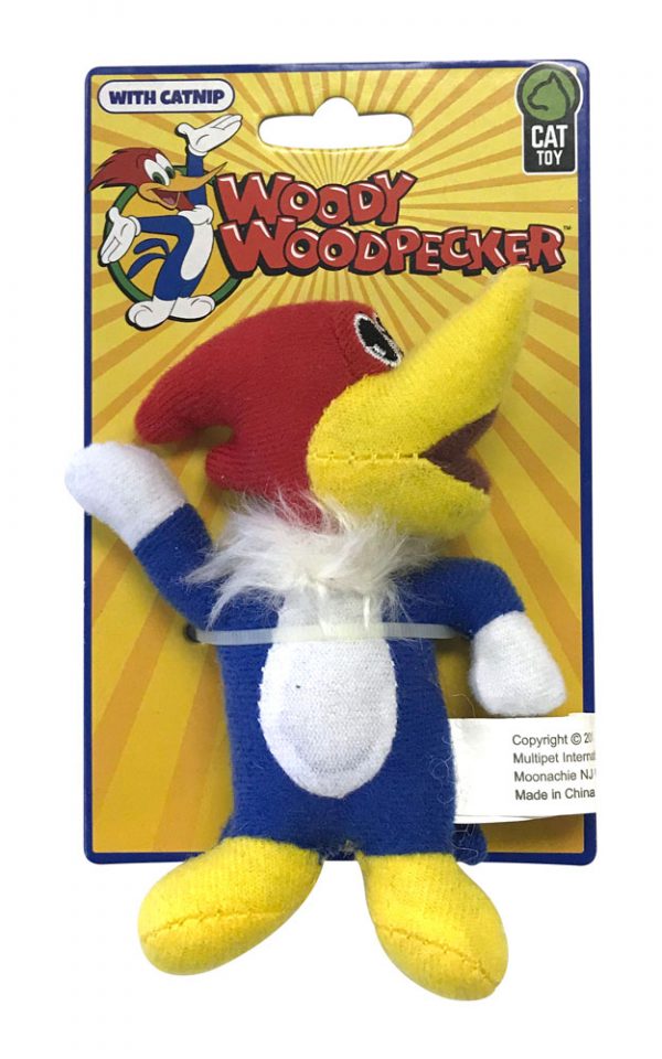 MULTIPET Woody Woodpecker Cat Toy - 4.5" (3)