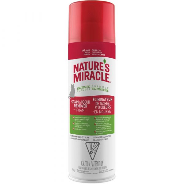 Nature's Miracle Enzymatic Formula Stain & Odour Remover - Foam Aerosol 17.5oz