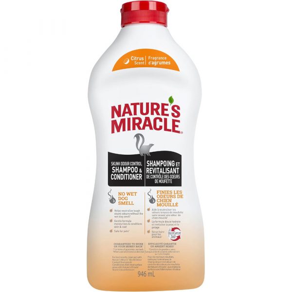 Nature's Miracle Skunk Odour Control Shampoo & Conditioner - Citrus Scent 32oz