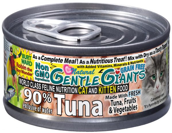 Gentle Giants CAT 90% Tuna - Can 3oz (24)