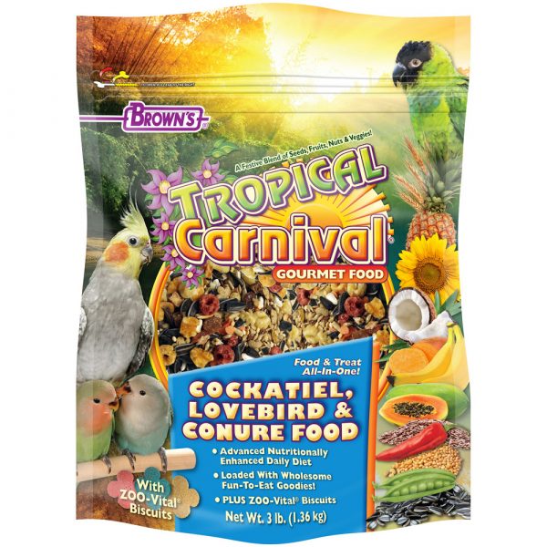 FM BROWN Tropical Carnival Cockatiel Food 3 lb