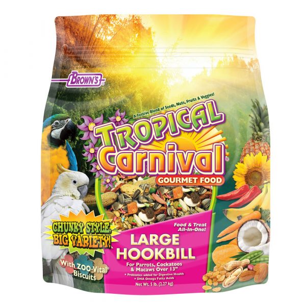 FM BROWN Tropical Carnival Large Hookbill Food 5 lb