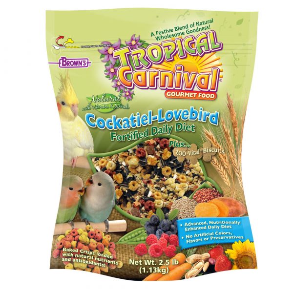 FM BROWN Tropical Carnival Natural Tiel-Lovebird Food 2.5 lb