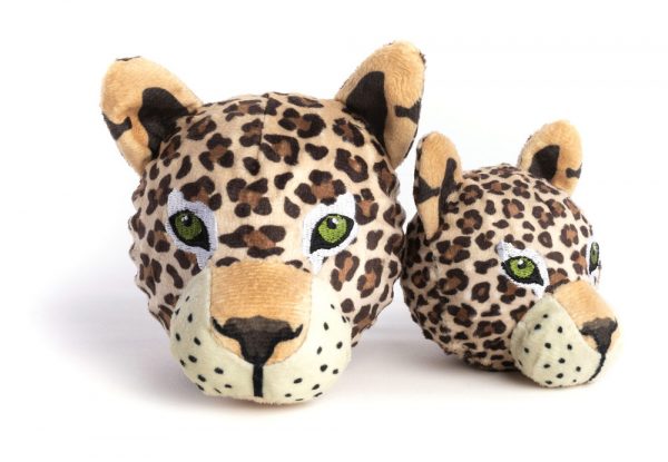 FABDOG Faball Squeakey Dog Toy - Leopard S