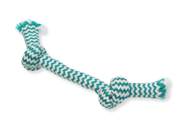 MAMMOTH FLOSSYCHEWS Extra Fresh Rope Bone 2 knot Sm 9"