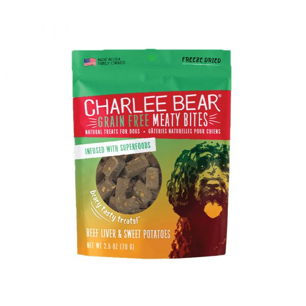 CHARLEE BEAR Meaty Bites Beef liver/Sweet Potatoes 2.5 oz