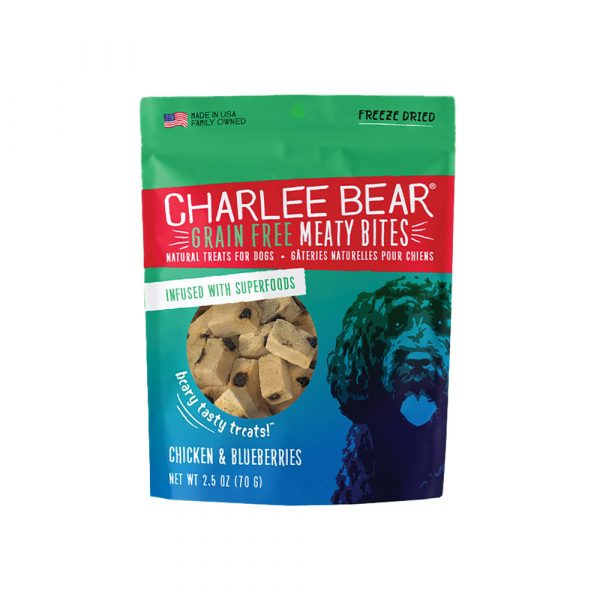 CHARLEE BEAR Meaty Bites Chicken/Blueberries 2.5 oz