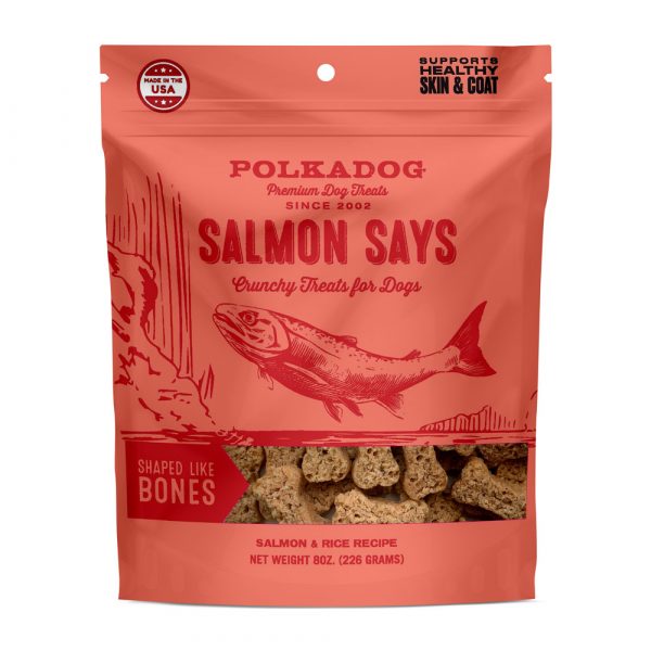 POLKADOG Salmon Says (Bone Shaped) - 7oz