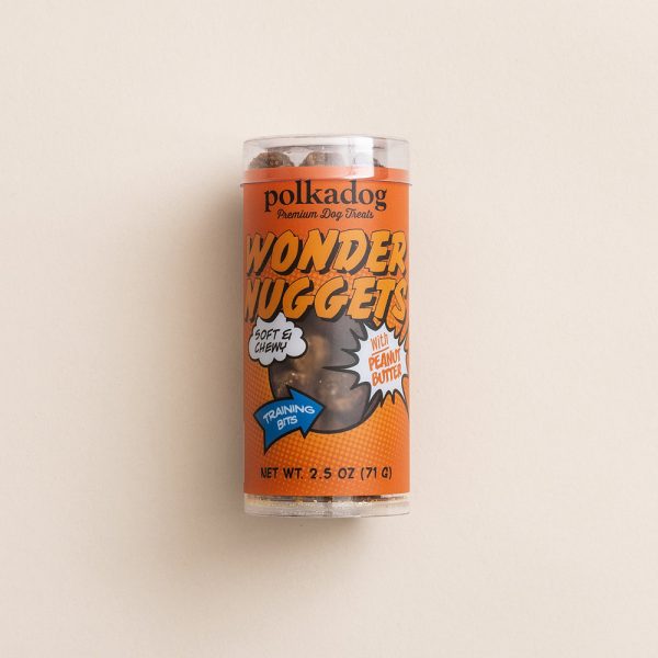 POLKADOG Wonder Nuggets, Peanut Butter Mini Tube 2.5 oz