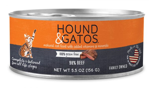 HOUND & GATOS Cat Beef - 5.5oz (24)