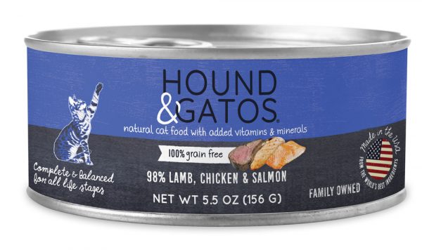 HOUND & GATOS Cat Lamb/Salmon/CKN - 5.5oz (24)