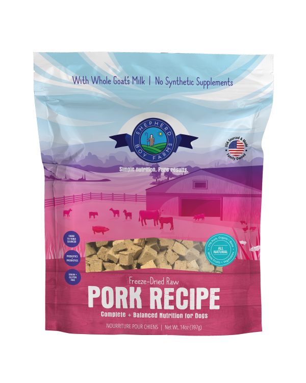 SHEPHERD BOY FARM Dog FD Pork Recipe 14oz