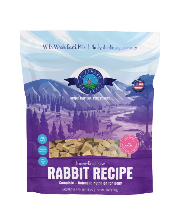 SHEPHERD BOY FARM Dog FD Rabbit Recipe 14oz