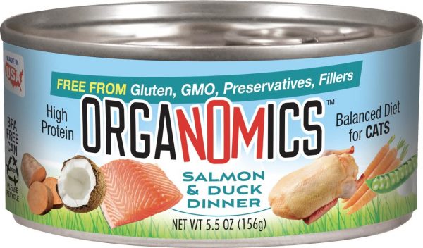 OrgaNOMics Salmon & Duck Dinner for Cats 5.5 oz (24)