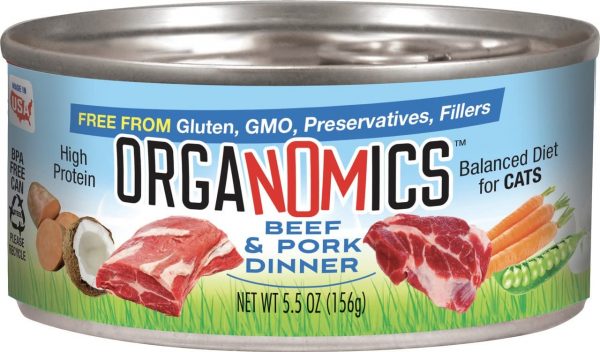 OrgaNOMics Beef & Pork Dinner for Cats 5.5 oz (24)