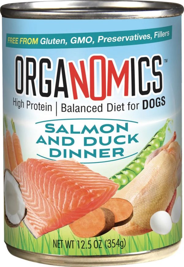 OrgaNOMics Salmon & Duck Dinner for Dogs 12.5 oz (12)